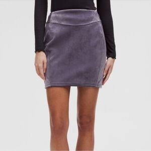 Scuba HR Mini Skirt Velvet color Nightfall